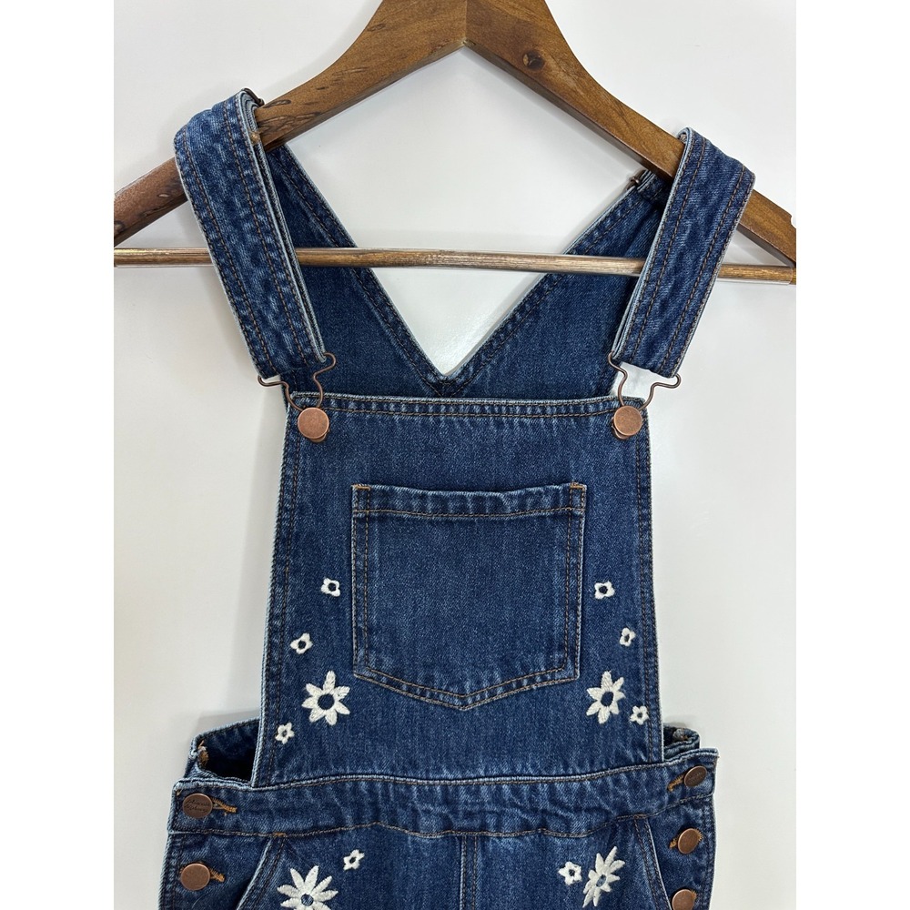 Princess Highway Daisy Days Embroidered Denim Overalls Blue Size 6 *Read - Picture 3 of 13
